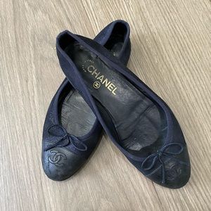Chanel Lambskin Ballerina Flats